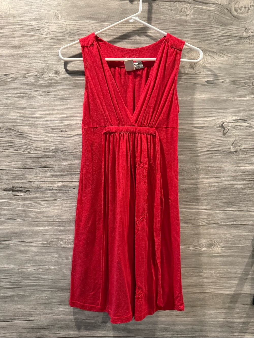 Billabong Red Sleeveless V-Neck Midi Dress - Size: XS
